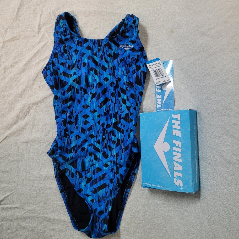 New! TYR The FINALS Swimsuit Waveback Athletic, Womens Size 30